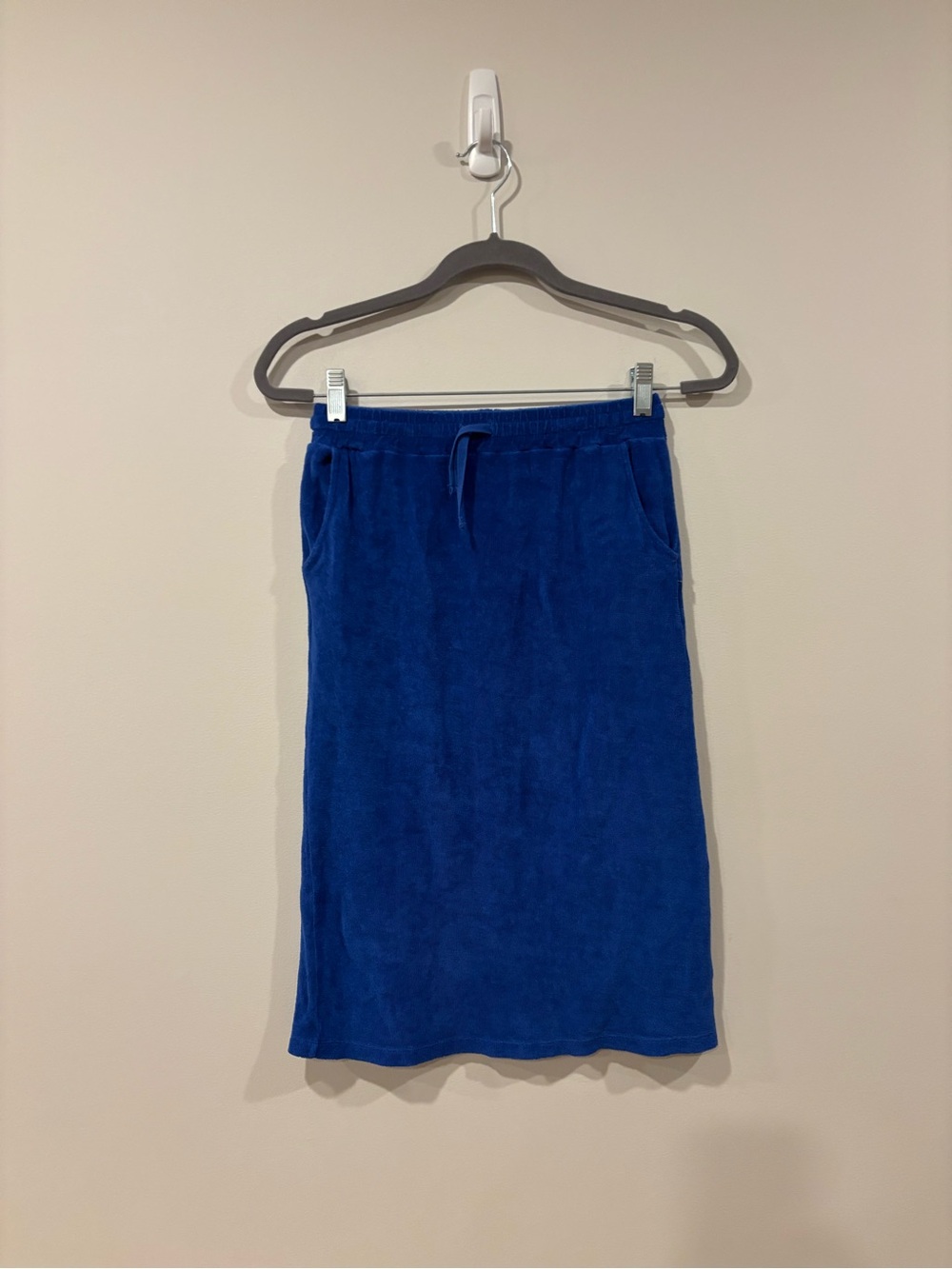 Arsene et les pipelettes Girls 12 Dark Blue Long Skirt TerryCloth 100% Organic